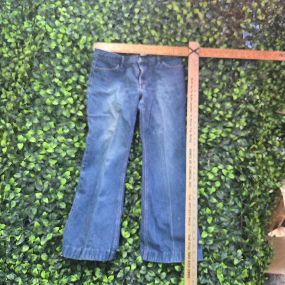GAP Medium Blue High-Rise Flare Jeans - Picture 8 of 15
